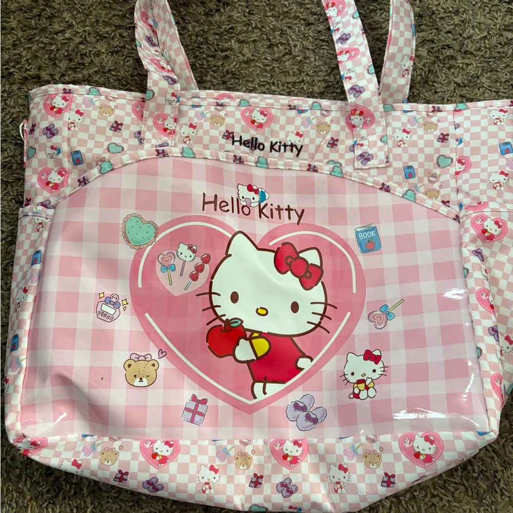 Hello Kitty Pink Checkered Handbag
